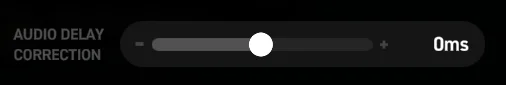 AUDIO DELAY CORRECTION